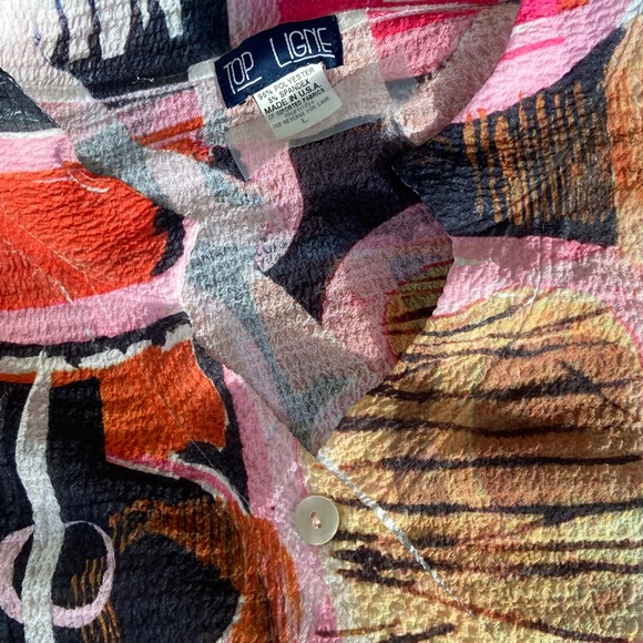 Colorful Abstract Patterned Top - Picture 2 of 4